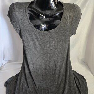 TM G Women's Oversized Gray Dress T-shirt (XL)
